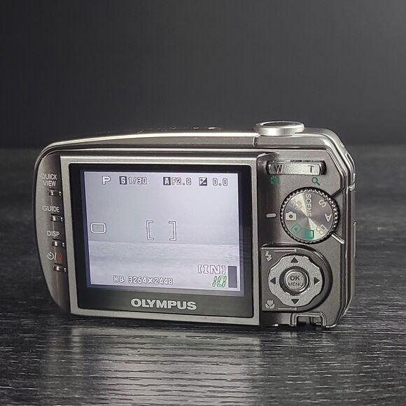 Olympus Stylus 800 Digital Camera 8MP Crystal Silver Tested Works - Picture 3 of 9